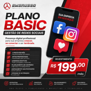 Plano Basic de Gestão de Redes Sociais | BWS RUSSO